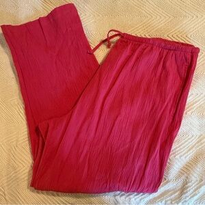 Women's Pink Drawstring Pants